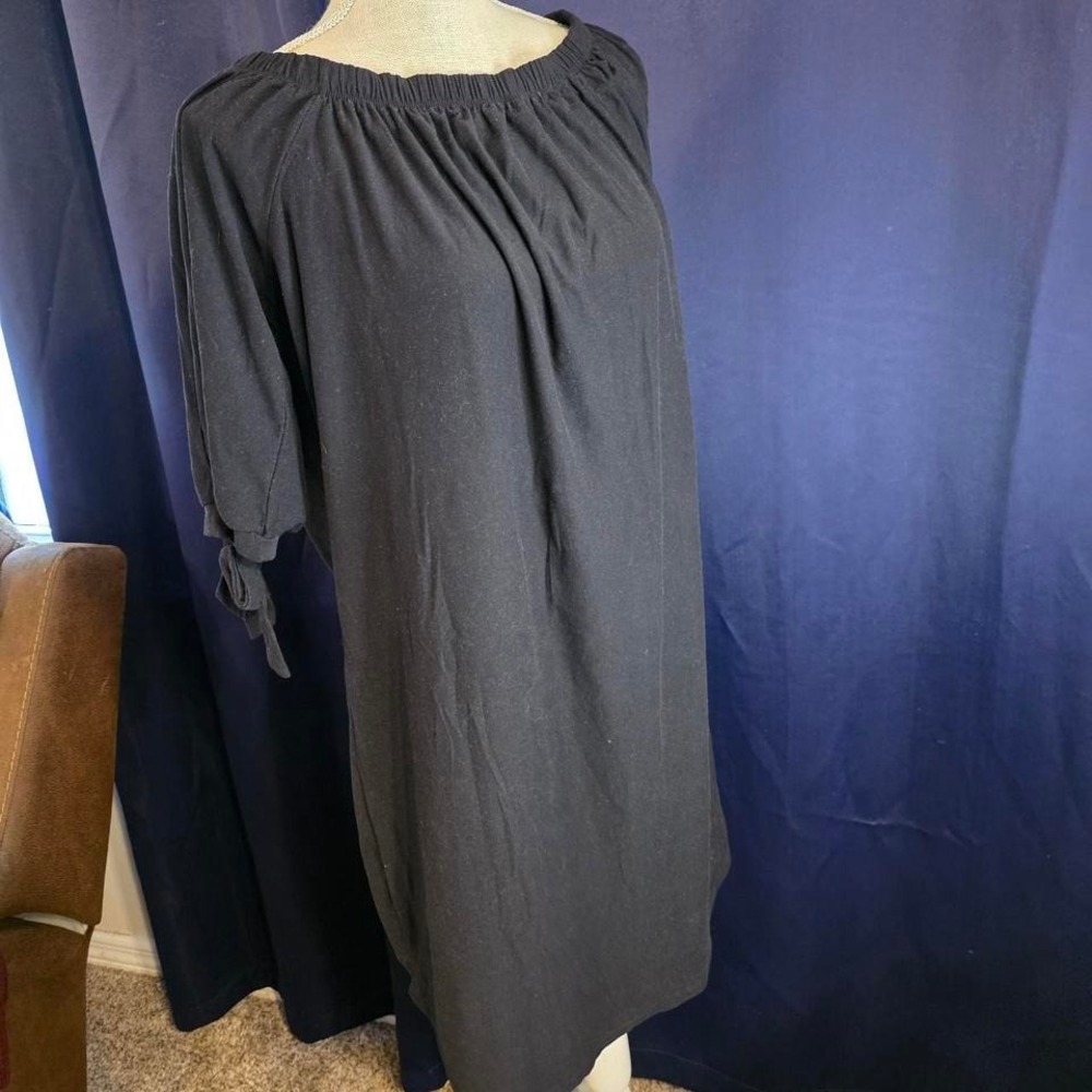 Derek Heart black dress with tie sleeves